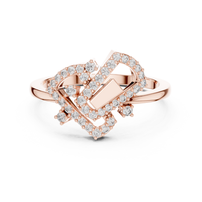 Mixed Shape Lab Grown Diamond Halo Ring