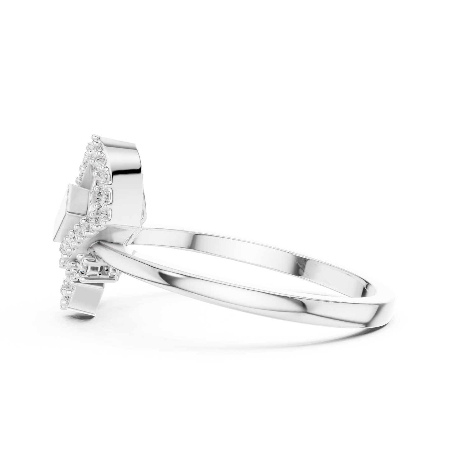 Mixed Shape Lab Grown Diamond Halo Ring