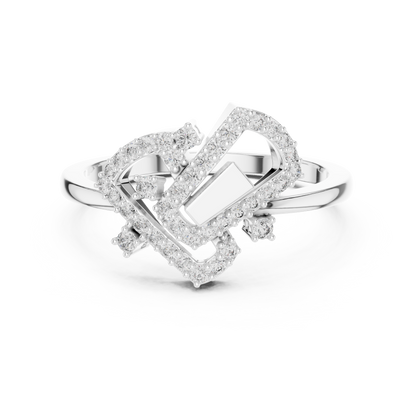 Mixed Shape Lab Grown Diamond Halo Ring