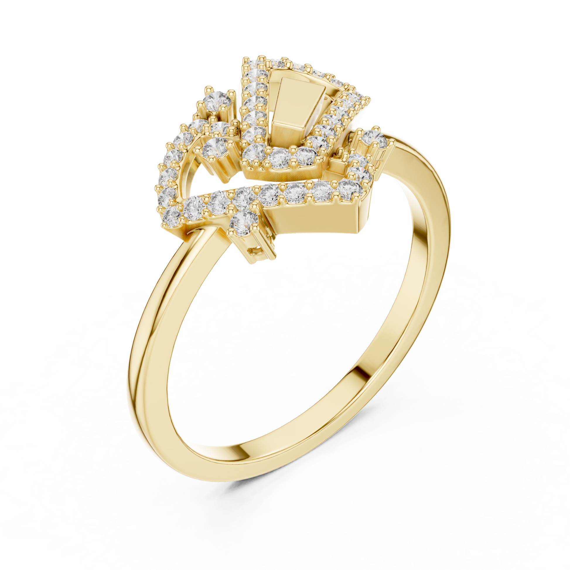 Mixed Shape Lab Grown Diamond Halo Ring