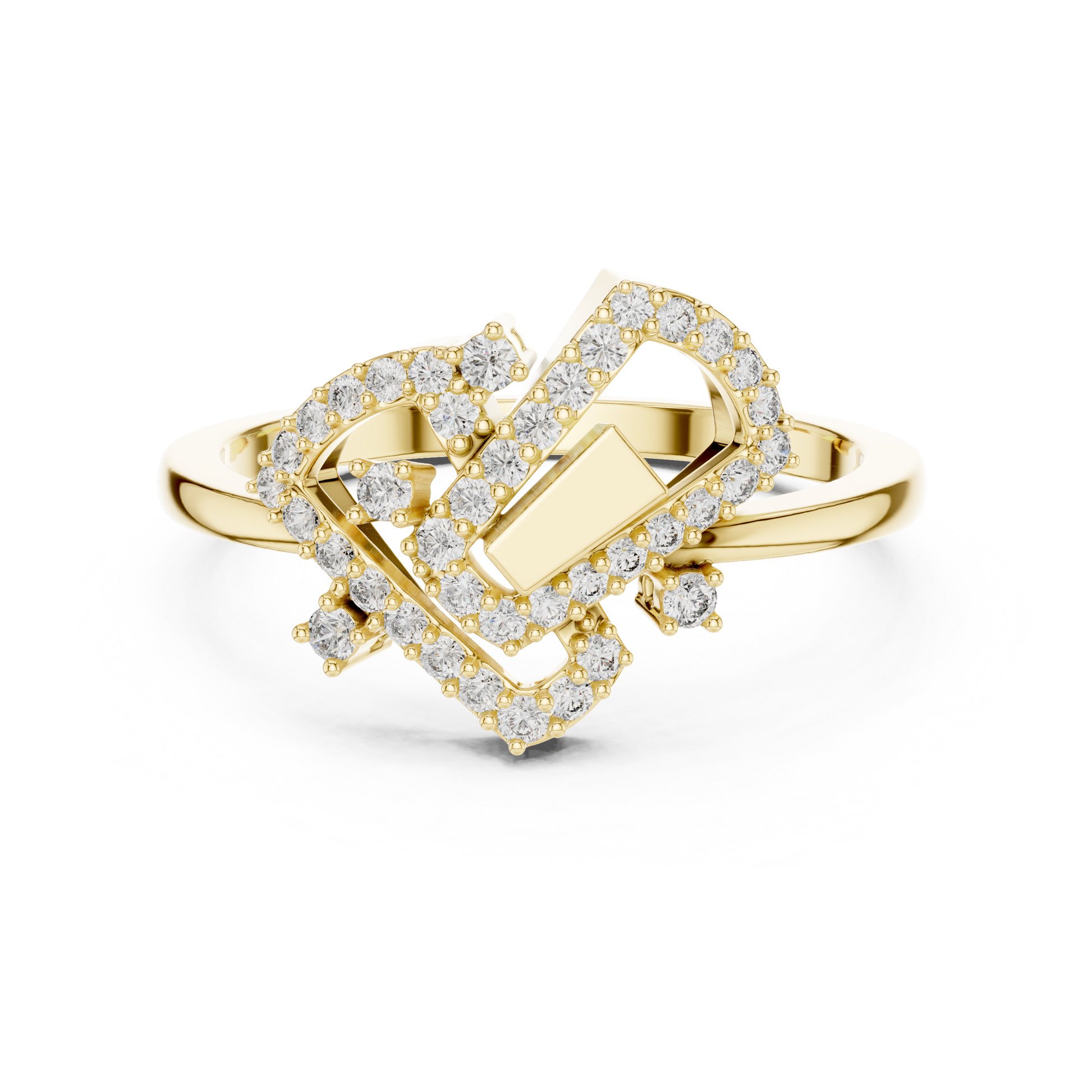 Mixed Shape Lab Grown Diamond Halo Ring
