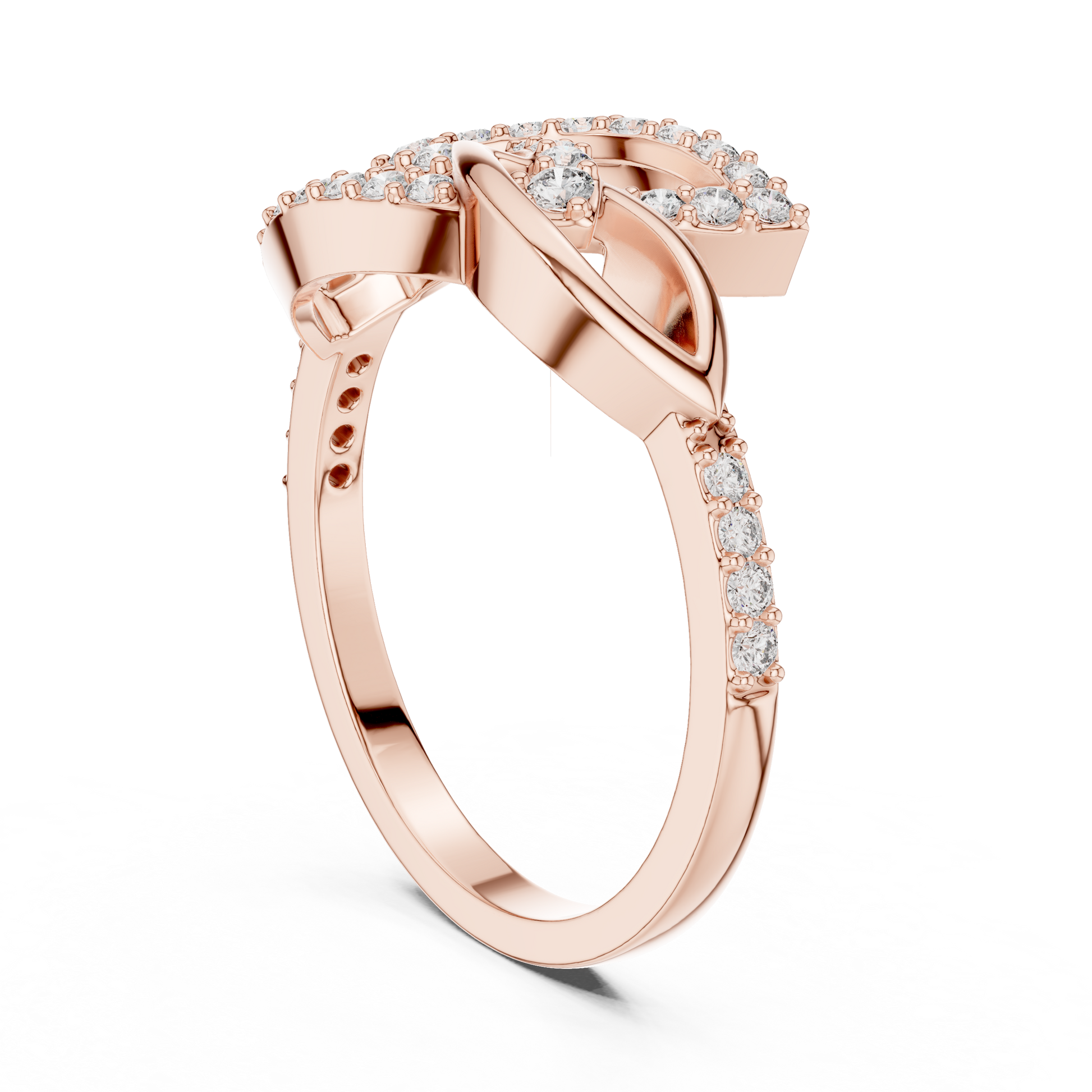 Mixed Shape Lab Grown Diamond Halo Ring