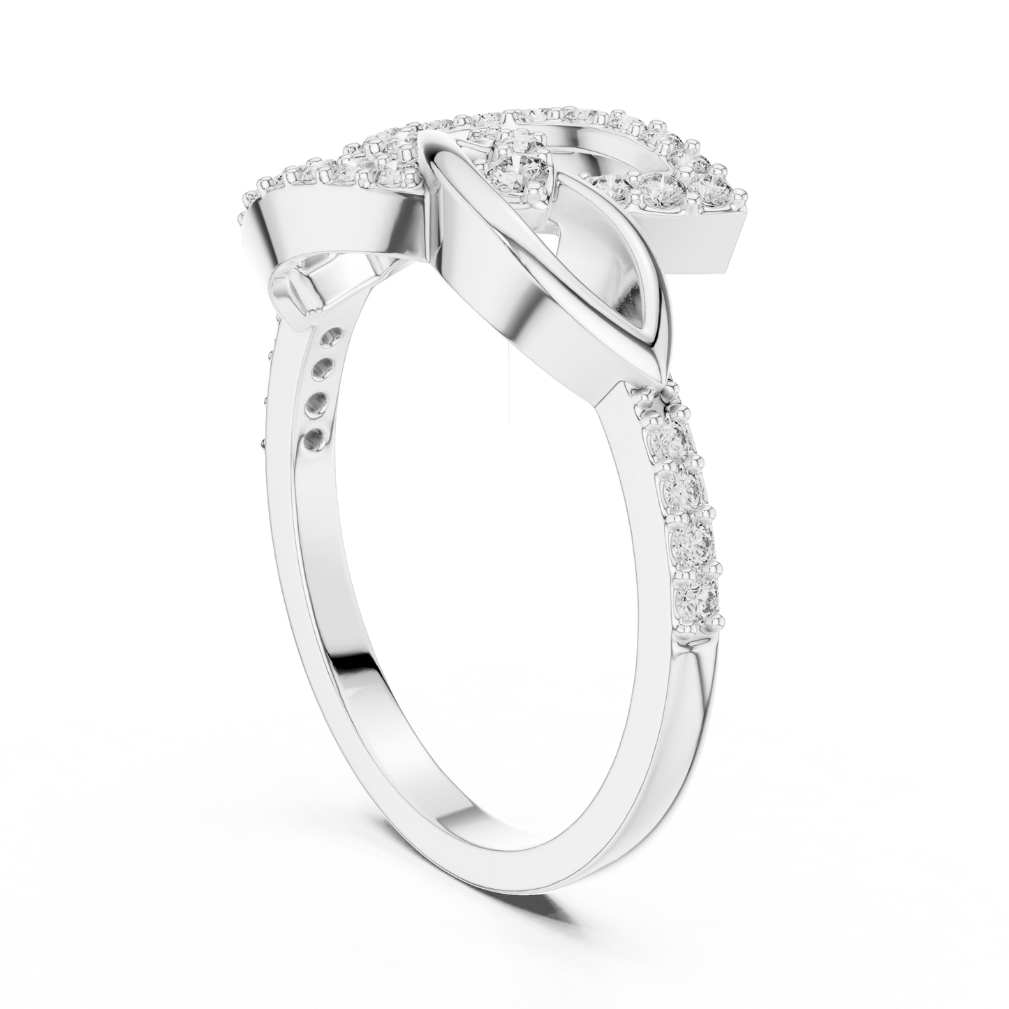 Mixed Shape Lab Grown Diamond Halo Ring
