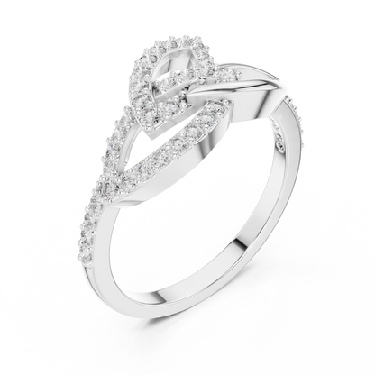 Mixed Shape Lab Grown Diamond Halo Ring