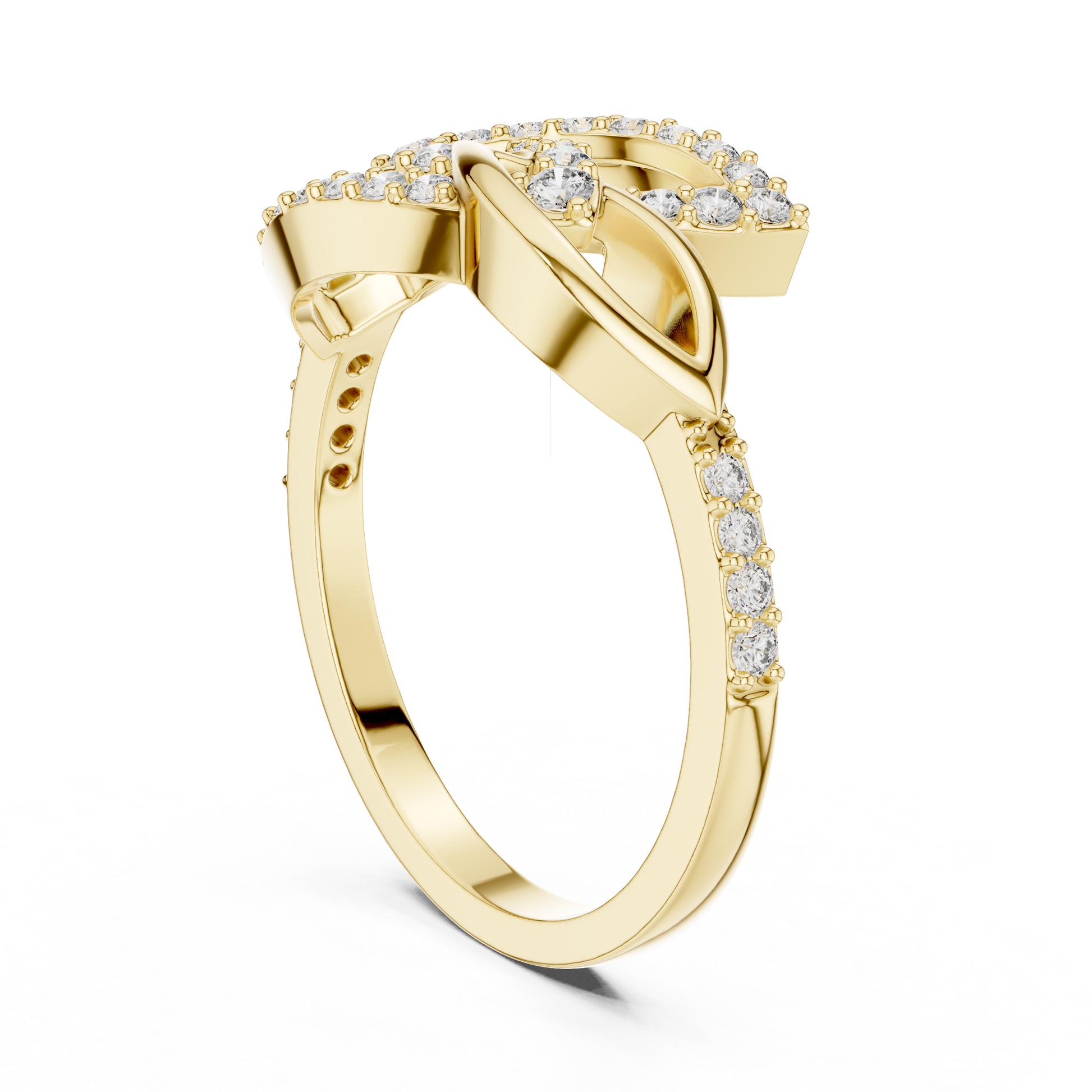 Mixed Shape Lab Grown Diamond Halo Ring