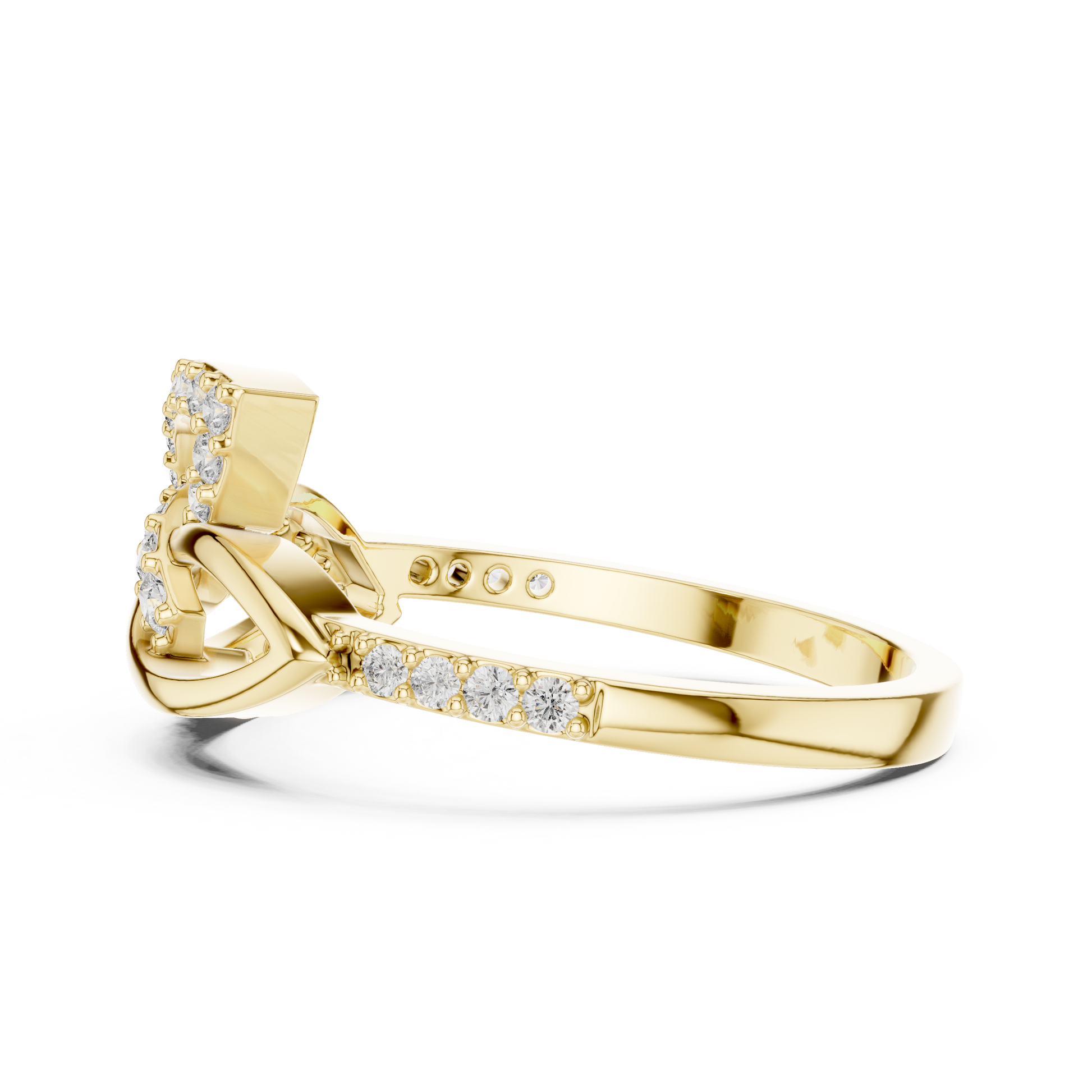 Mixed Shape Lab Grown Diamond Halo Ring