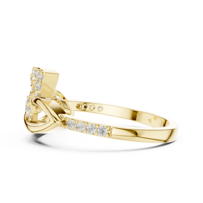 Mixed Shape Lab Grown Diamond Halo Ring