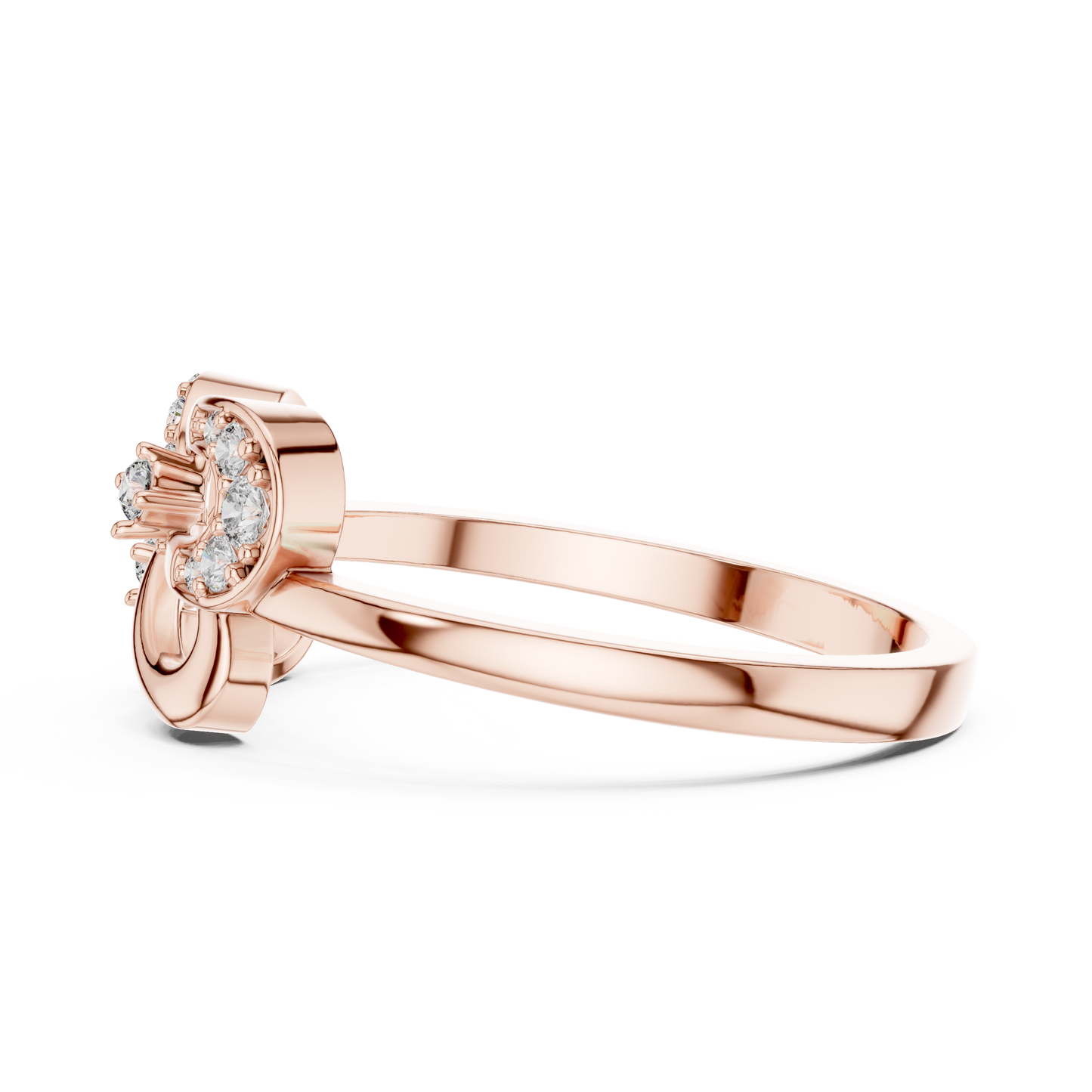 Mixed Shape Lab Grown Diamond Halo Ring
