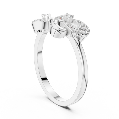 Mixed Shape Lab Grown Diamond Halo Ring