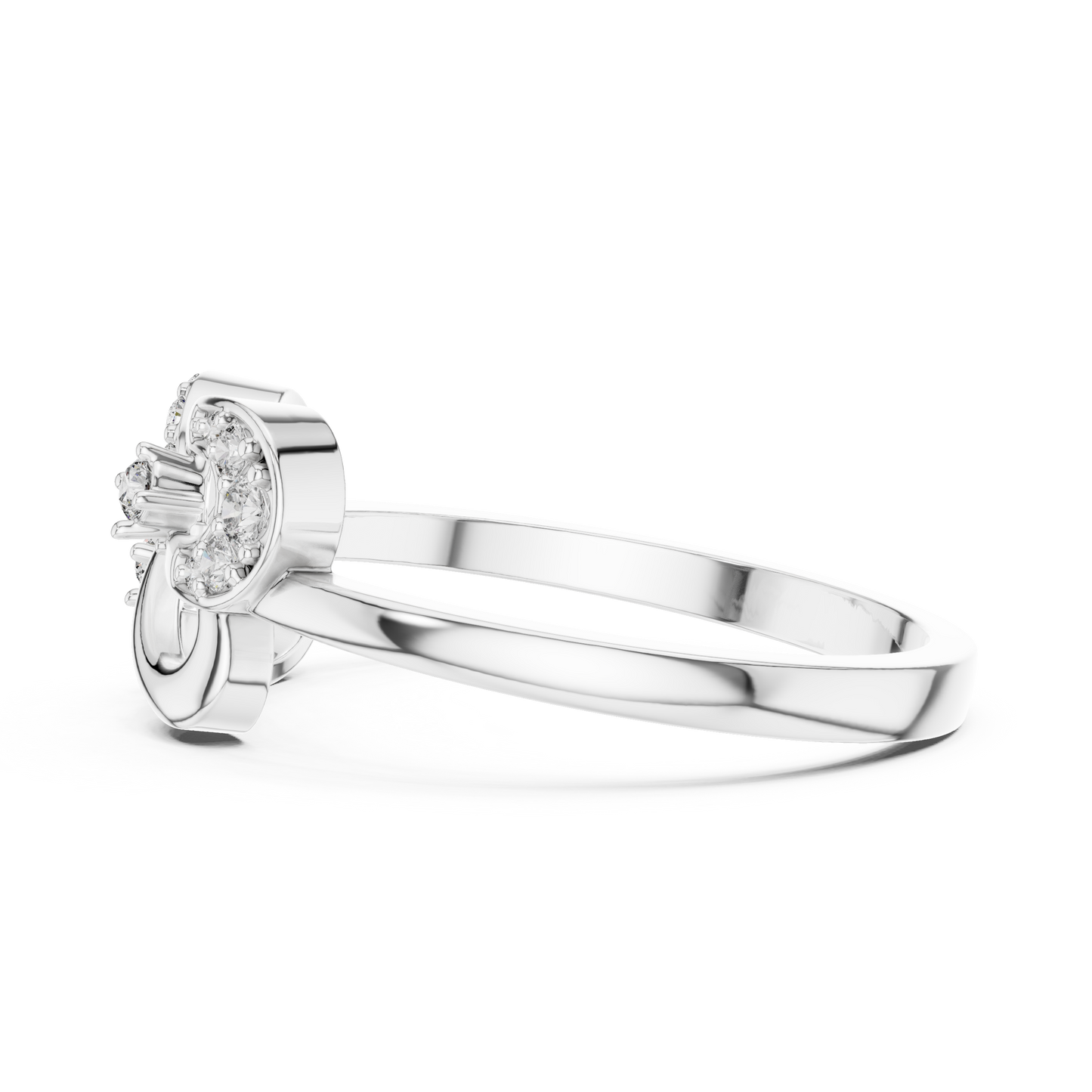 Mixed Shape Lab Grown Diamond Halo Ring