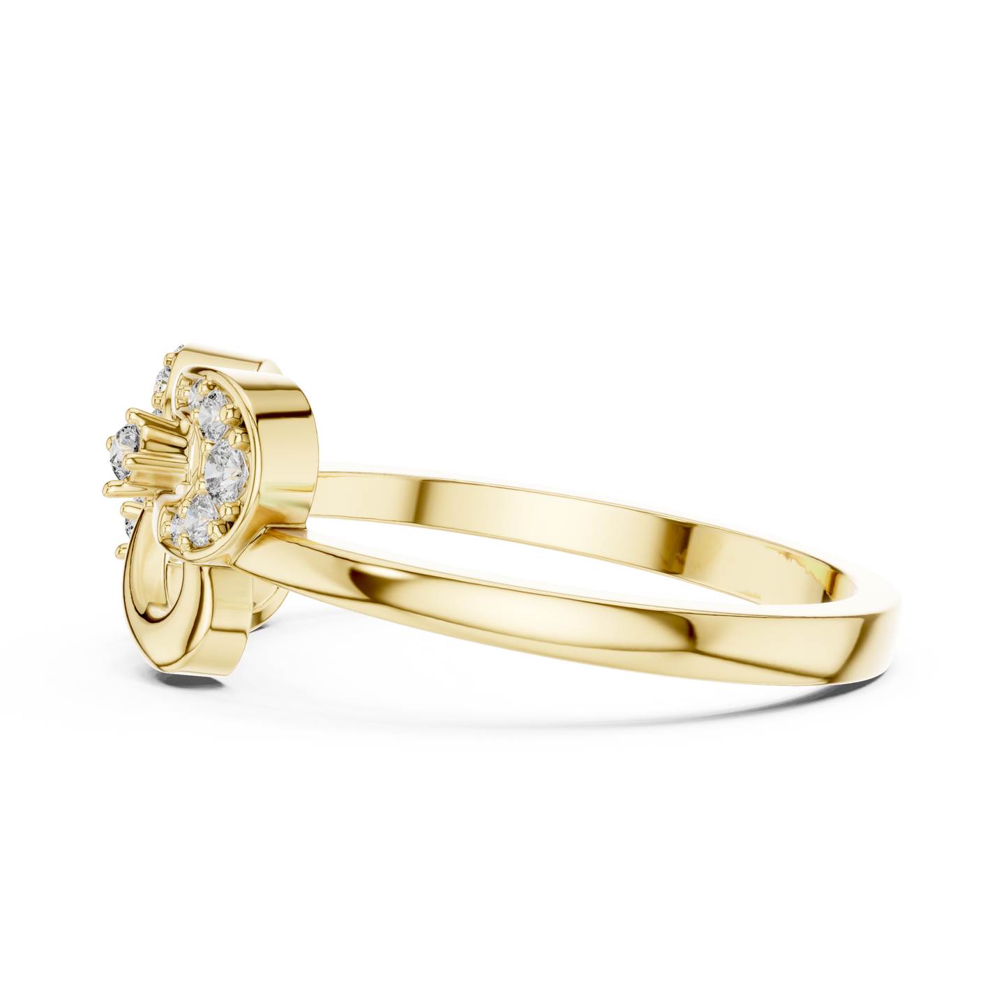 Mixed Shape Lab Grown Diamond Halo Ring