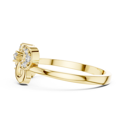Mixed Shape Lab Grown Diamond Halo Ring