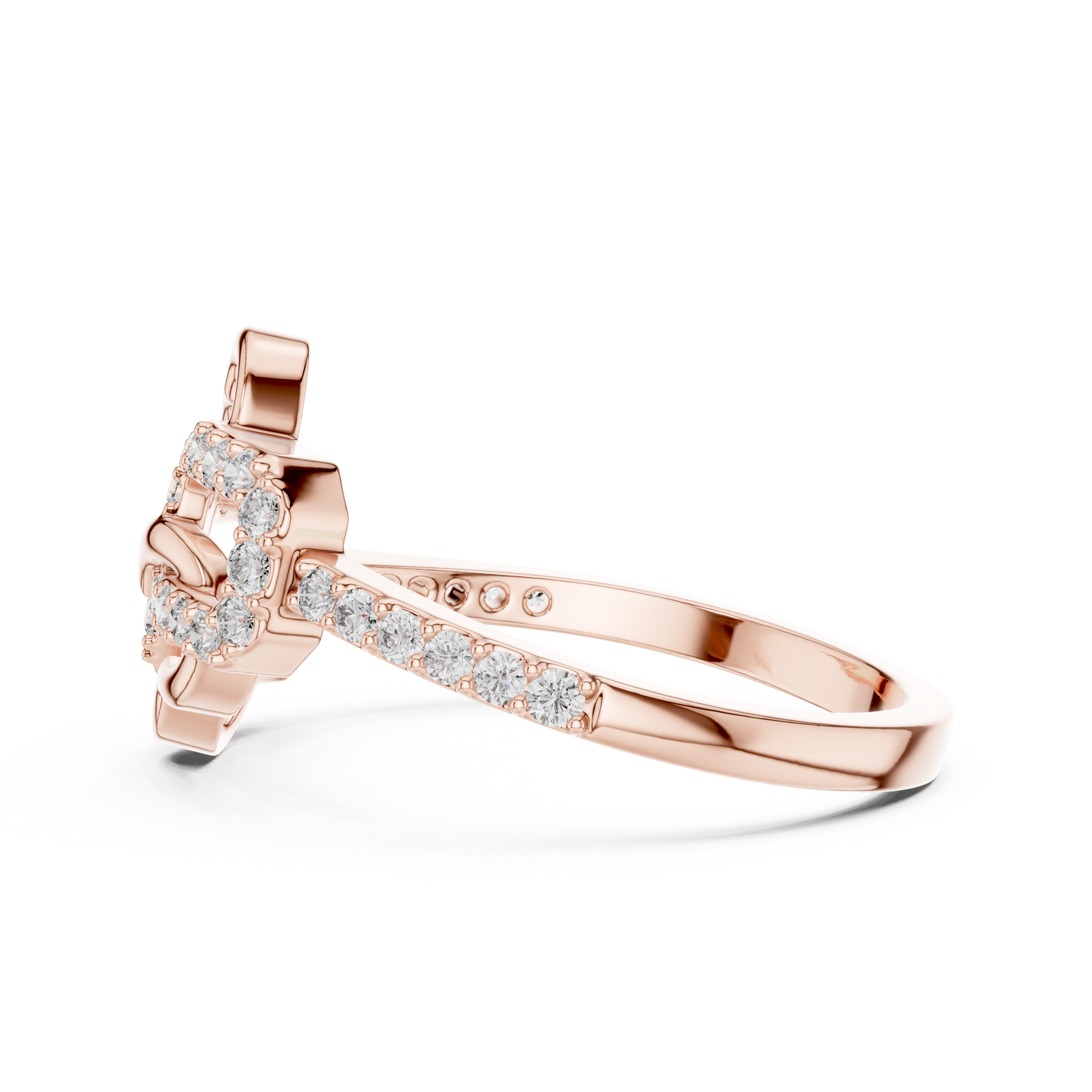 Round Halo Lab Grown Diamond Ring