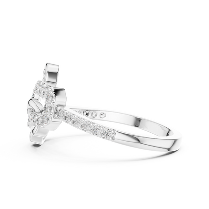 Round Halo Lab Grown Diamond Ring