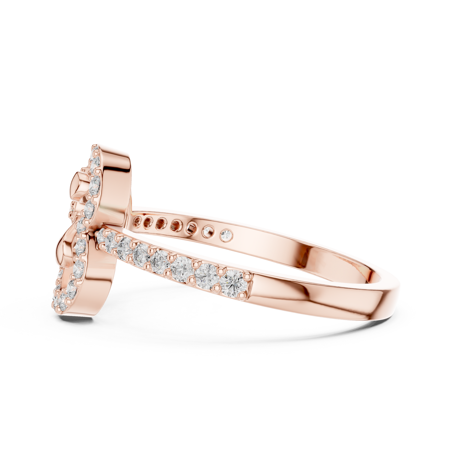 Round Halo Lab Grown Diamond Ring