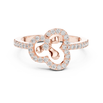 Round Halo Lab Grown Diamond Ring