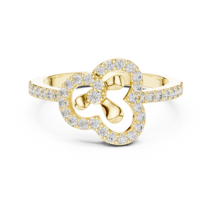 Round Halo Lab Grown Diamond Ring