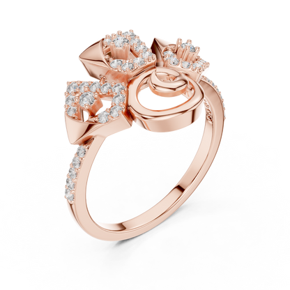 Mixed Shape Lab Grown Diamond Halo Ring