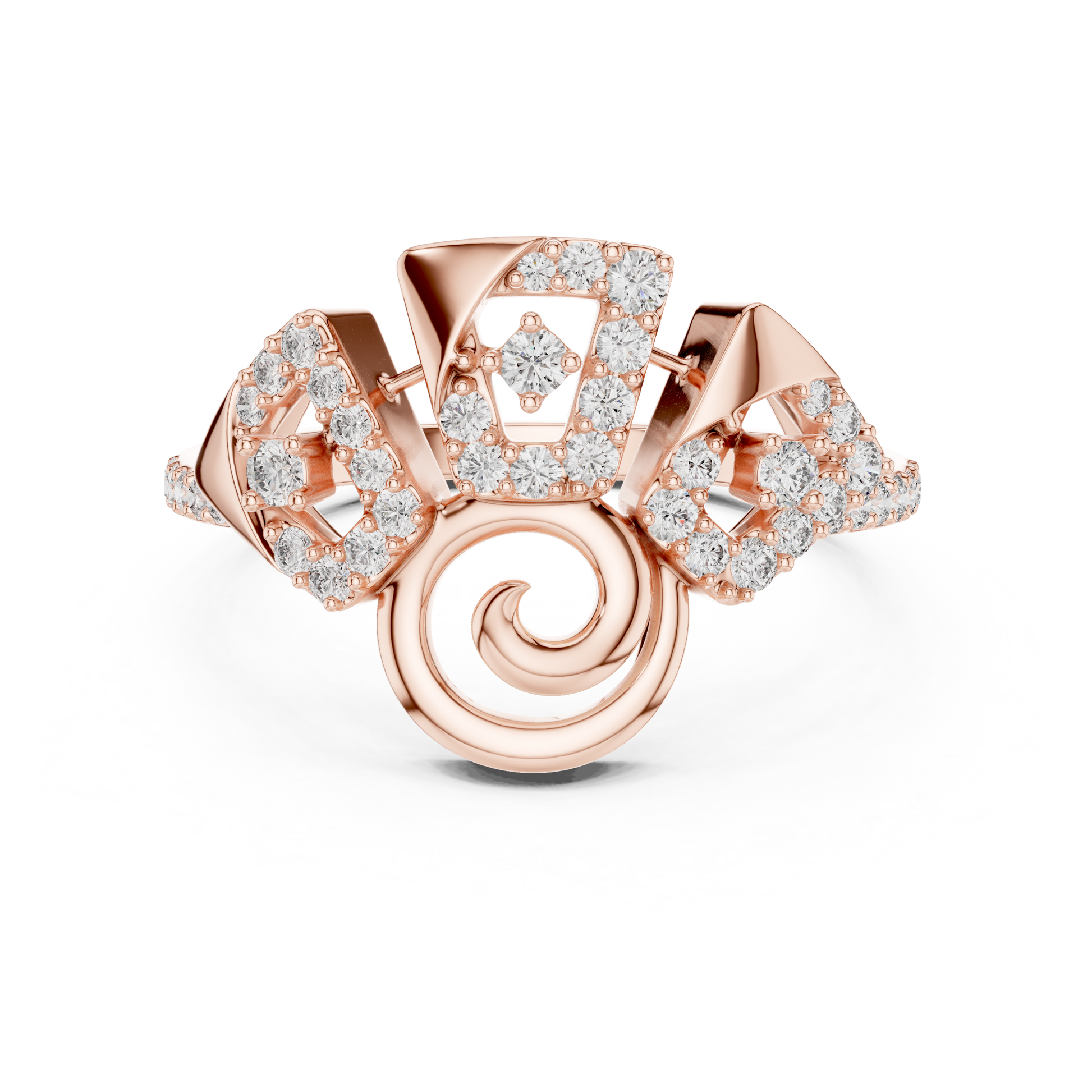 Mixed Shape Lab Grown Diamond Halo Ring