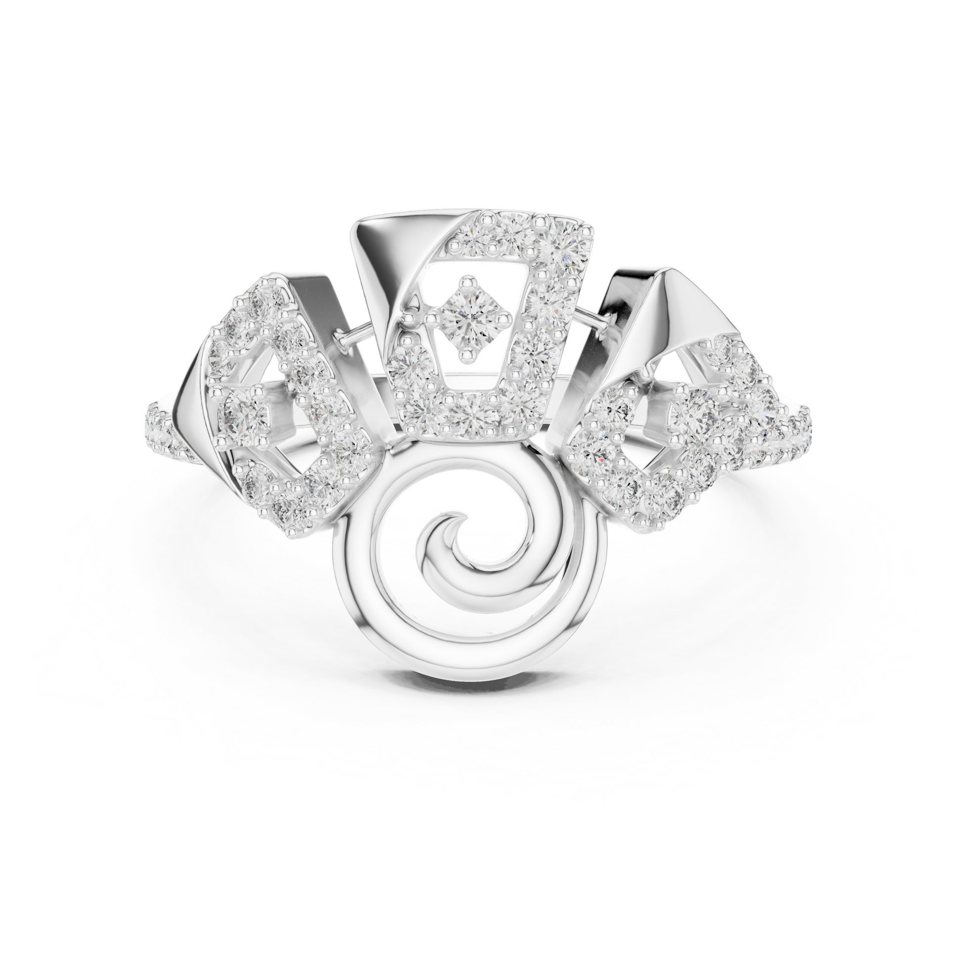 Mixed Shape Lab Grown Diamond Halo Ring