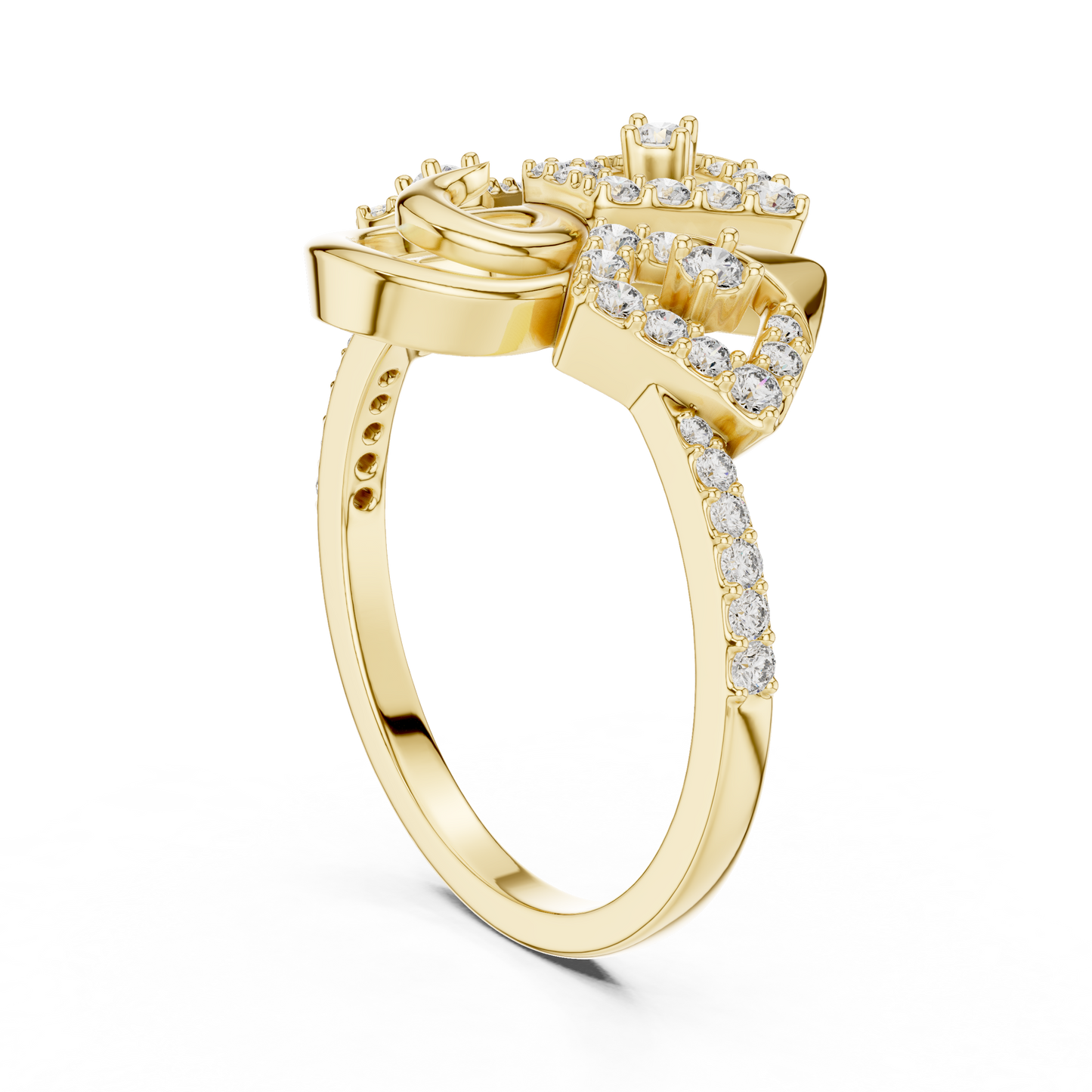 Mixed Shape Lab Grown Diamond Halo Ring