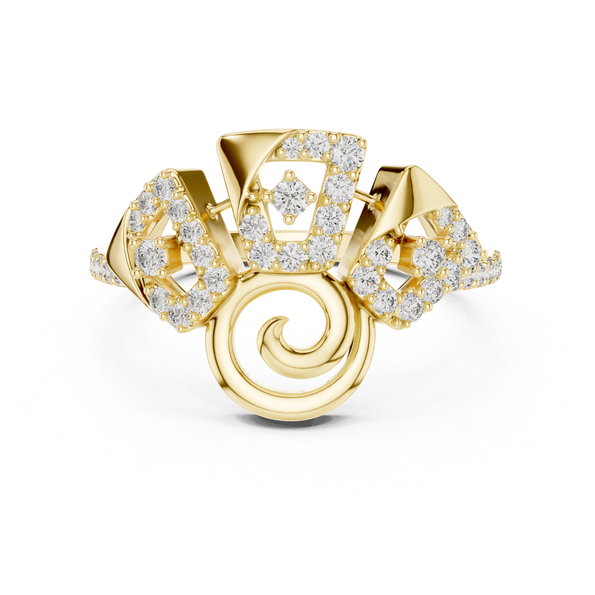 Mixed Shape Lab Grown Diamond Halo Ring