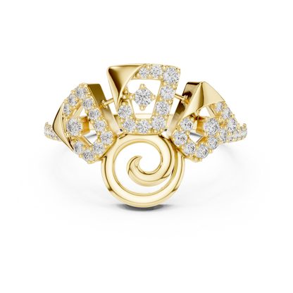 Mixed Shape Lab Grown Diamond Halo Ring