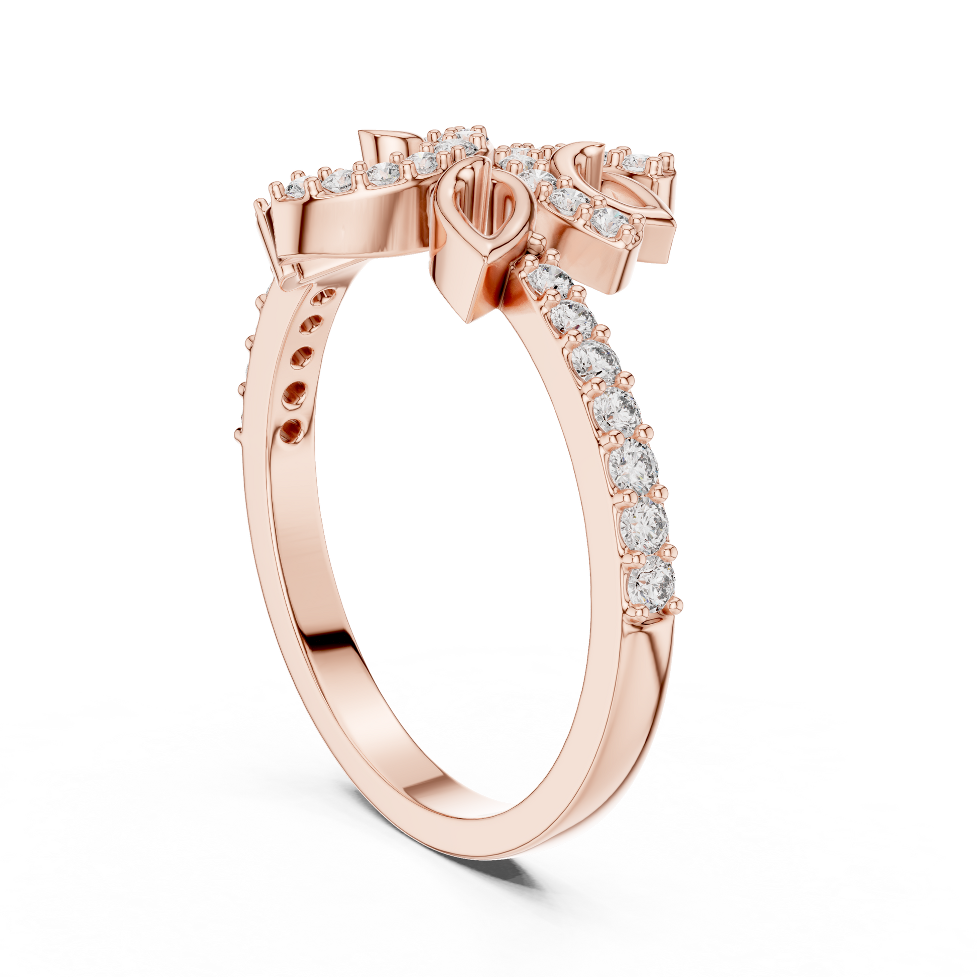 Mixed Shape Lab Grown Diamond Halo Ring