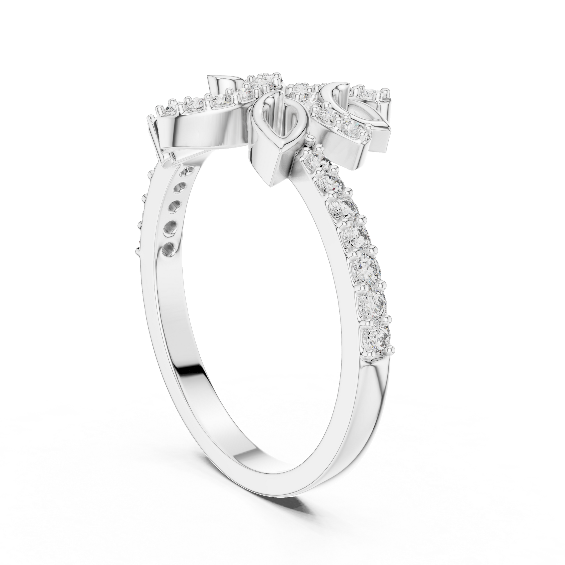 Mixed Shape Lab Grown Diamond Halo Ring
