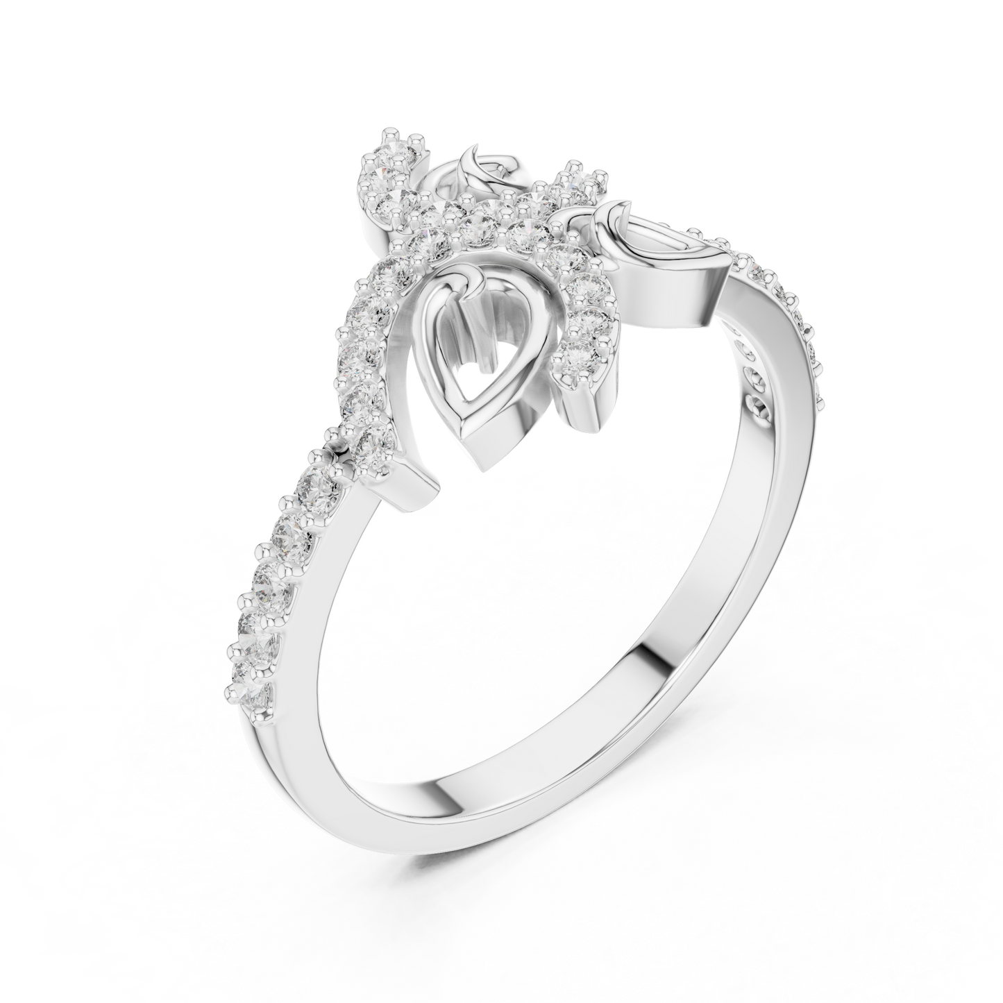 Mixed Shape Lab Grown Diamond Halo Ring