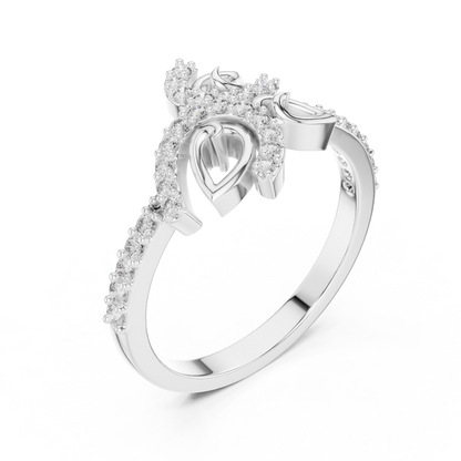 Mixed Shape Lab Grown Diamond Halo Ring