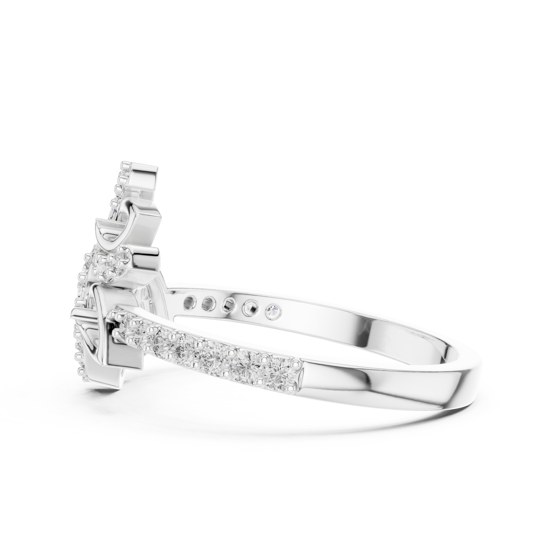 Mixed Shape Lab Grown Diamond Halo Ring