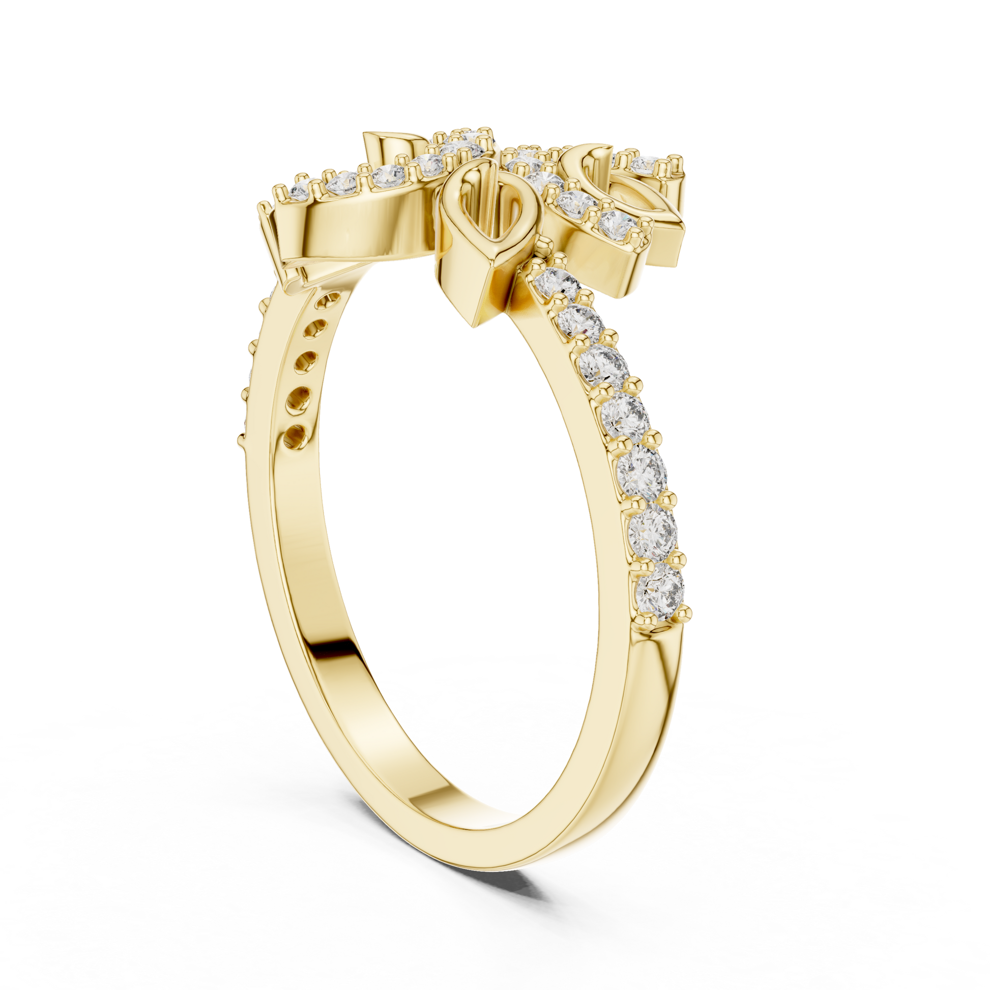 Mixed Shape Lab Grown Diamond Halo Ring