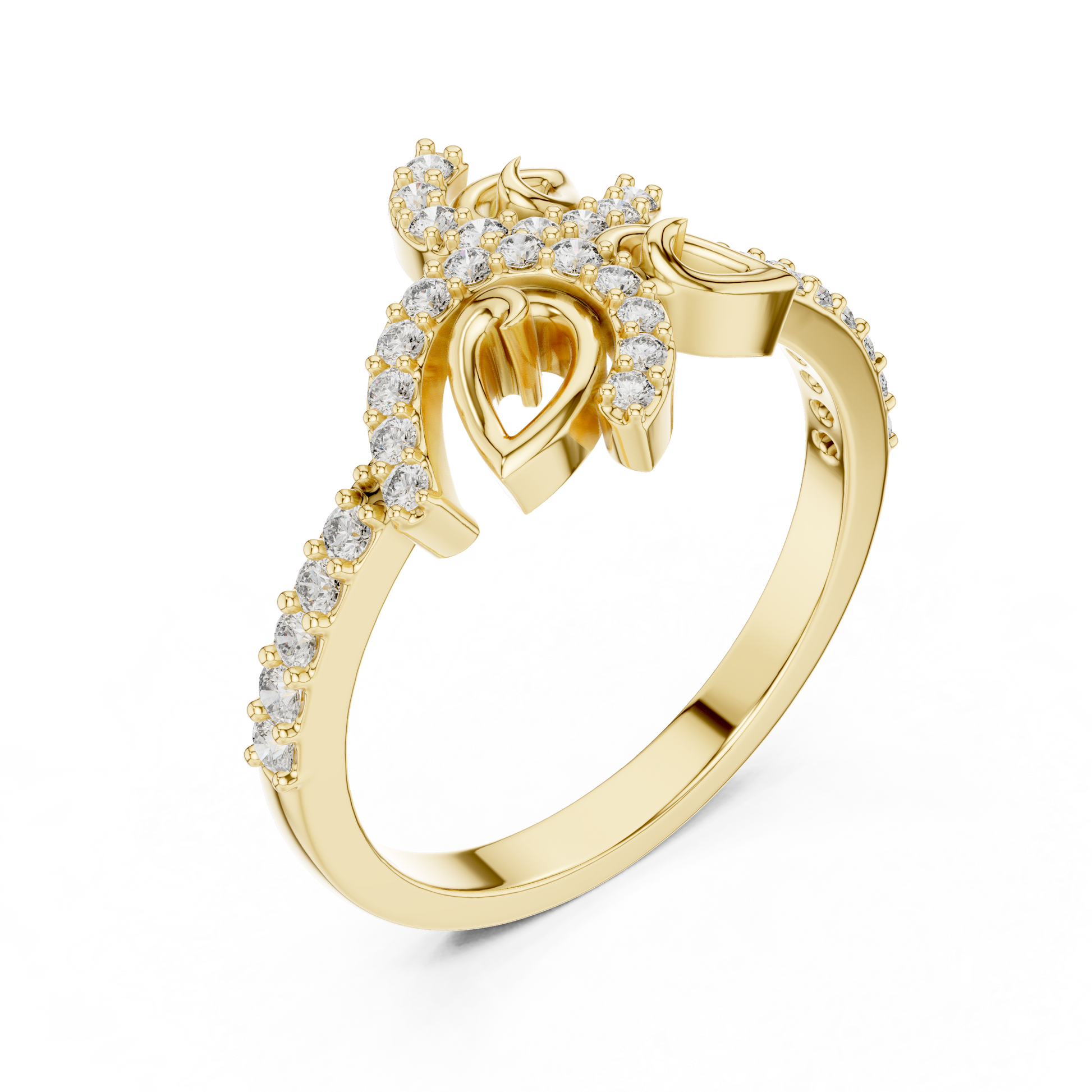 Mixed Shape Lab Grown Diamond Halo Ring