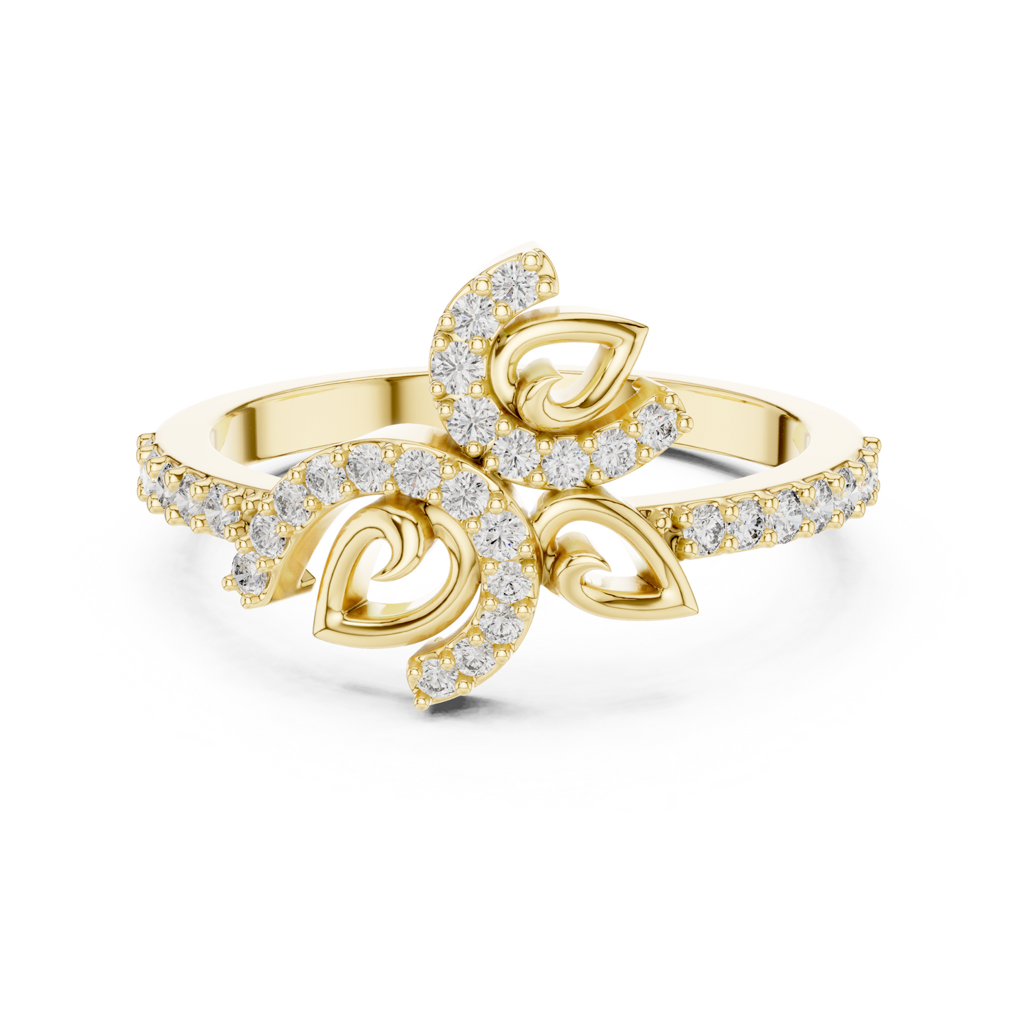 Mixed Shape Lab Grown Diamond Halo Ring