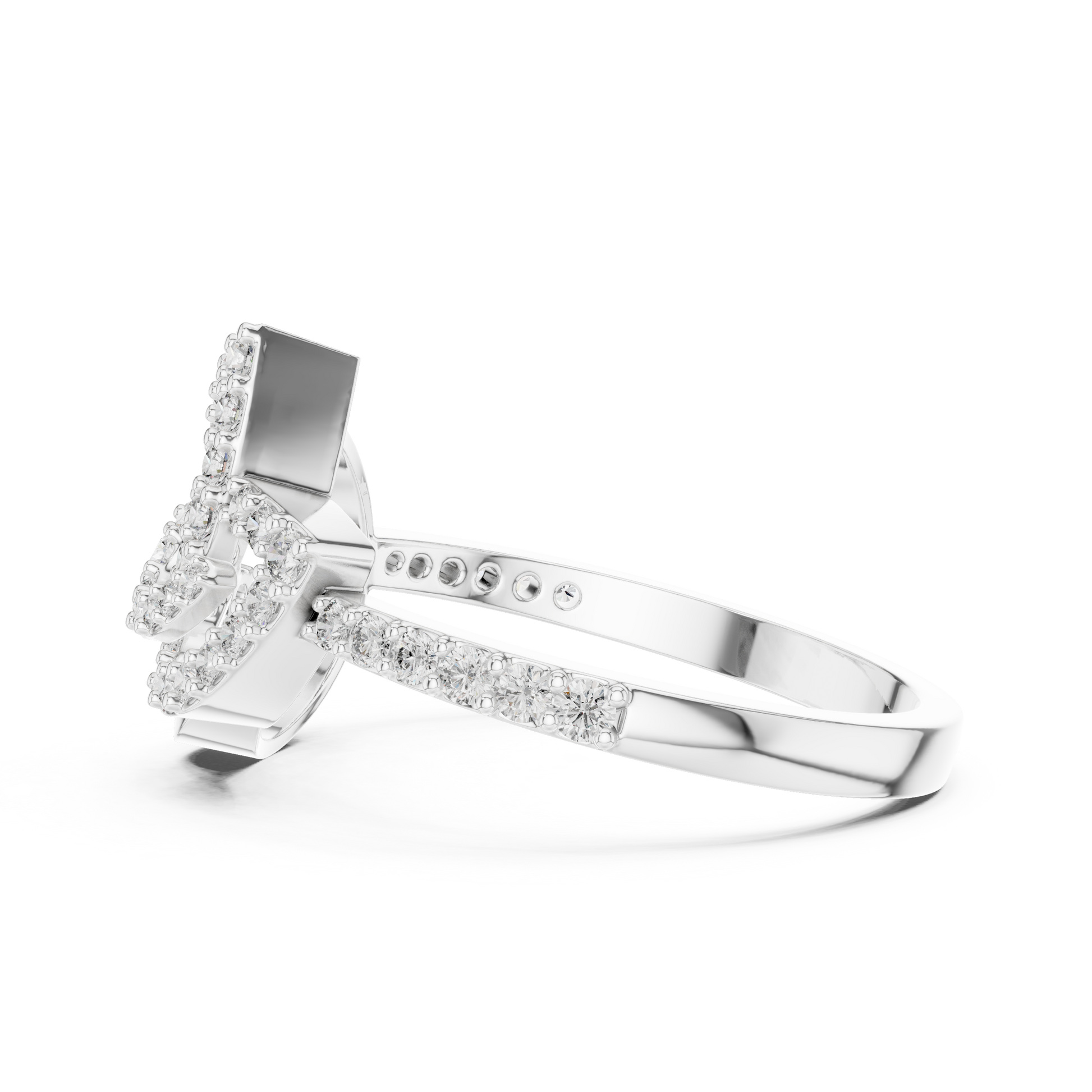 Round Halo Lab Grown Diamond Ring