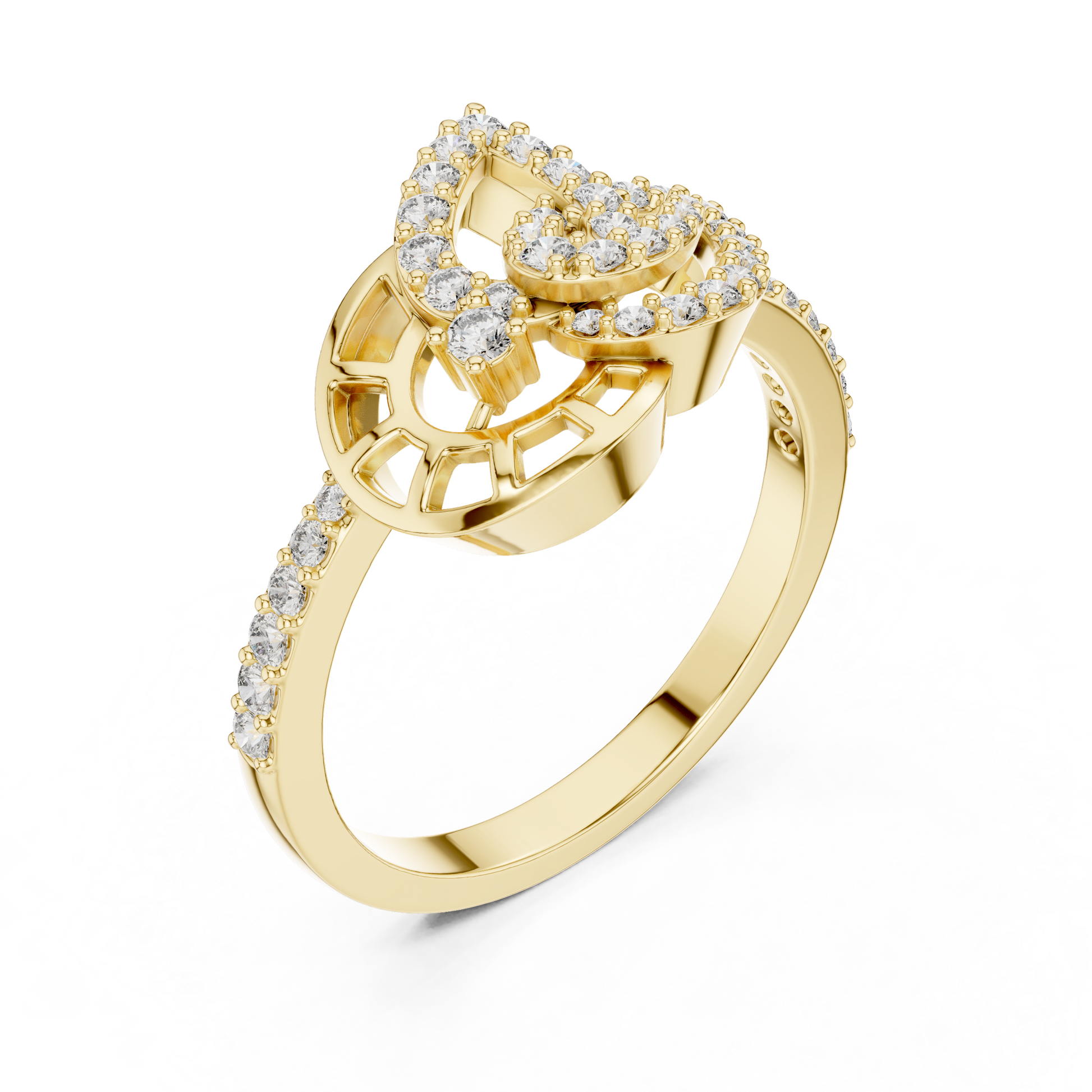 Round Halo Lab Grown Diamond Ring