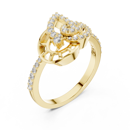 Round Halo Lab Grown Diamond Ring