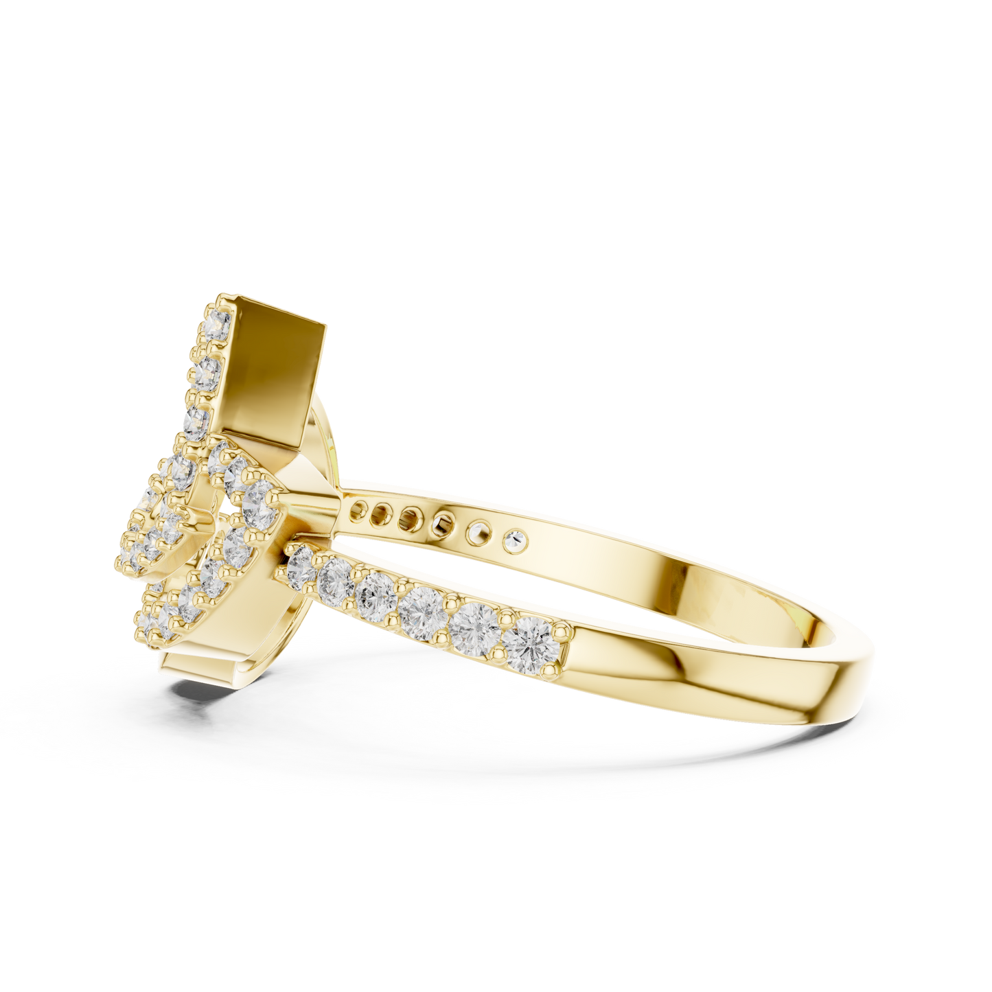 Round Halo Lab Grown Diamond Ring
