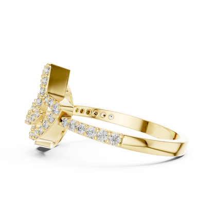 Round Halo Lab Grown Diamond Ring