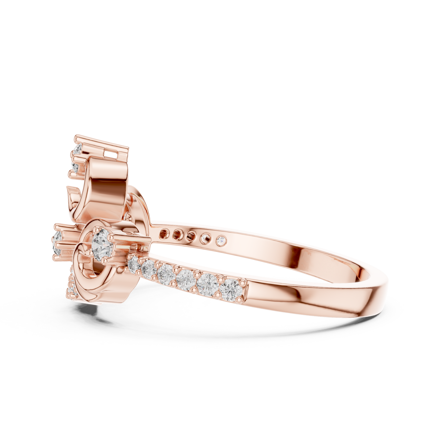 Round Halo Lab Grown Diamond Ring