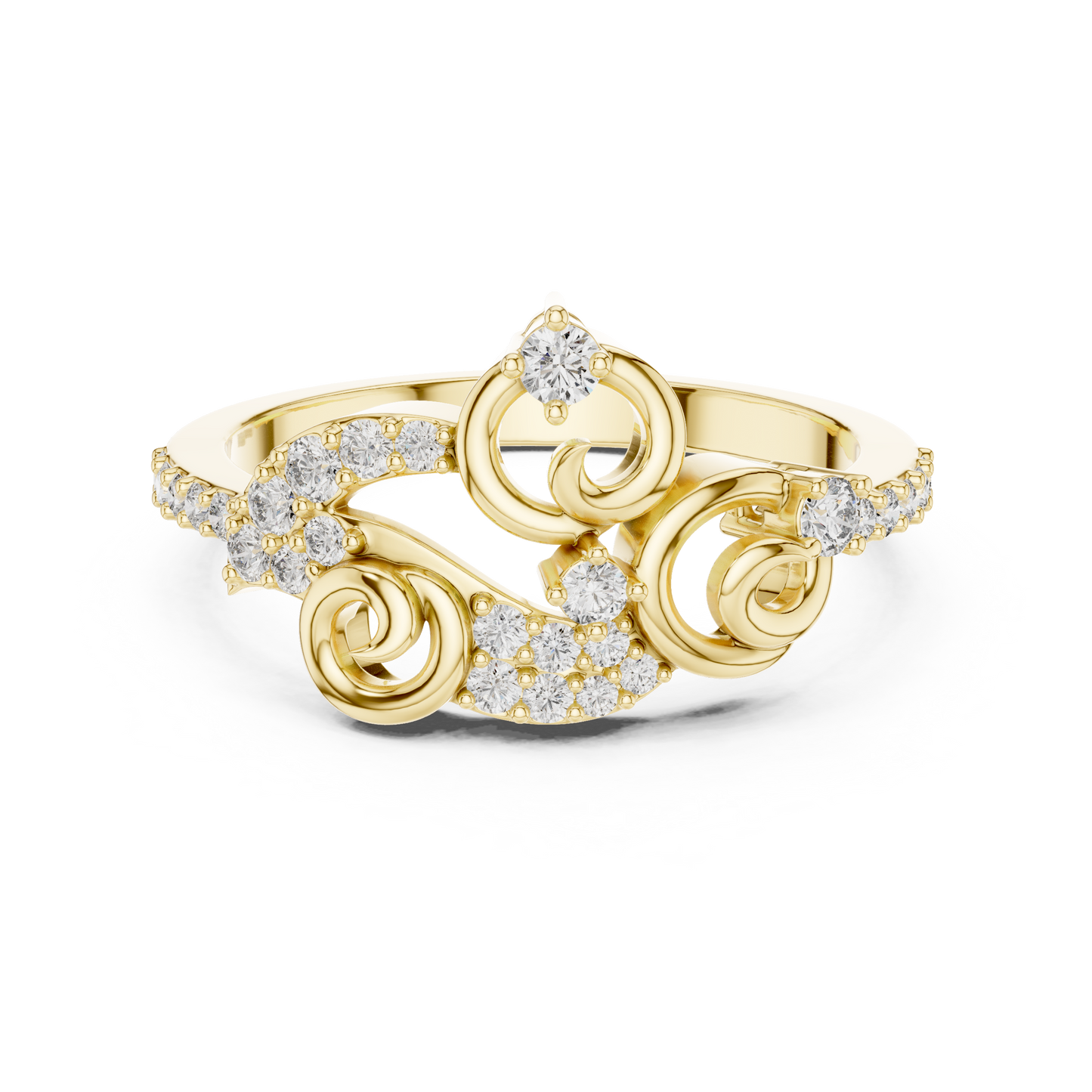Round Halo Lab Grown Diamond Ring