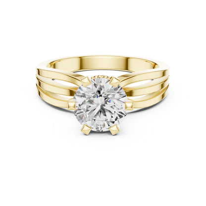 Round Solitaire Lab Grown Diamond Ring