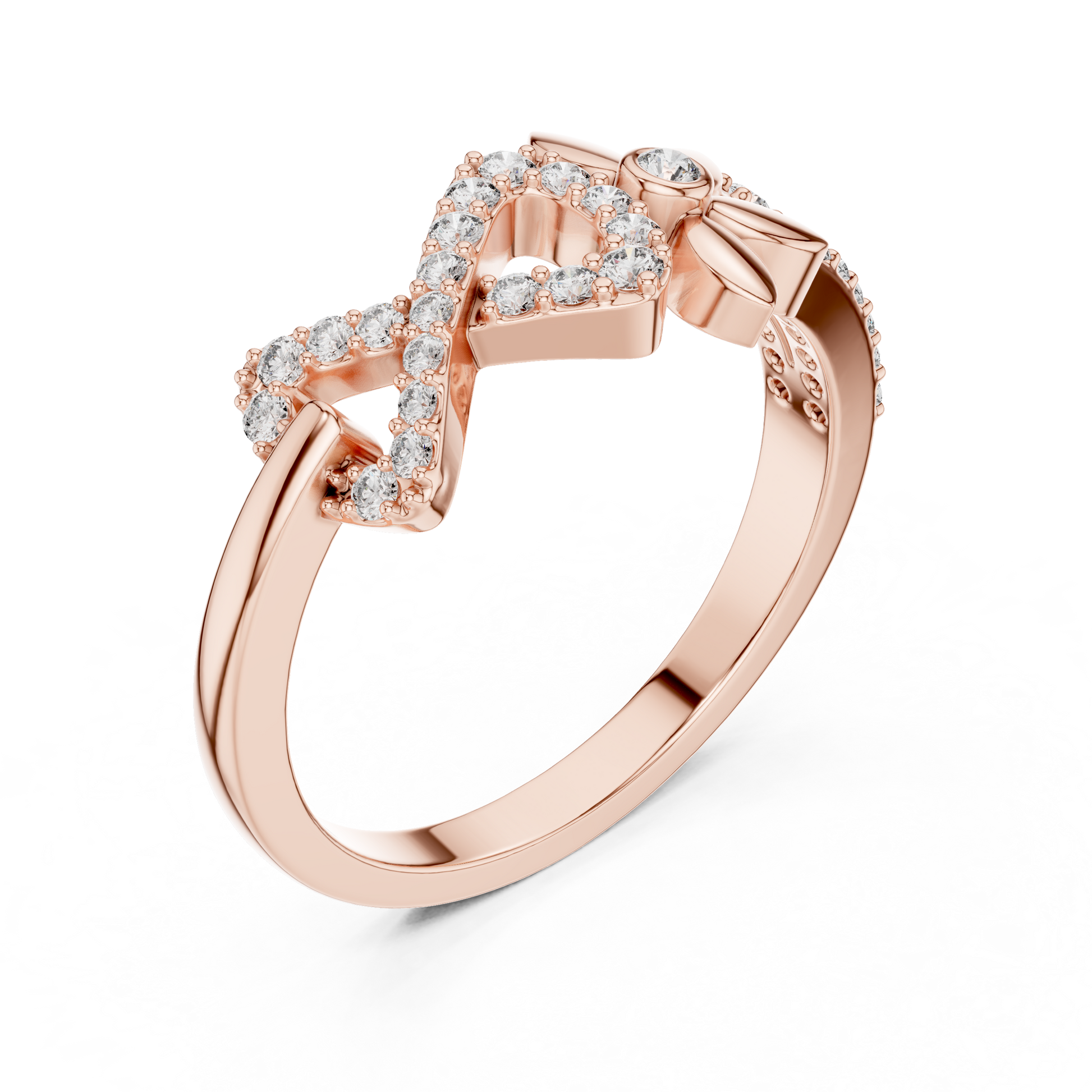 Mixed Shape Lab Grown Diamond Halo Ring
