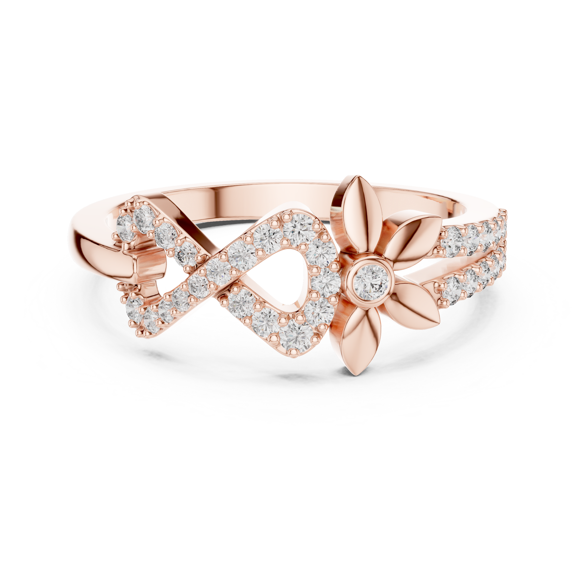 Mixed Shape Lab Grown Diamond Halo Ring