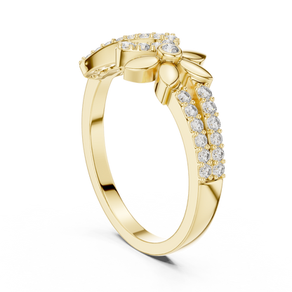 Mixed Shape Lab Grown Diamond Halo Ring