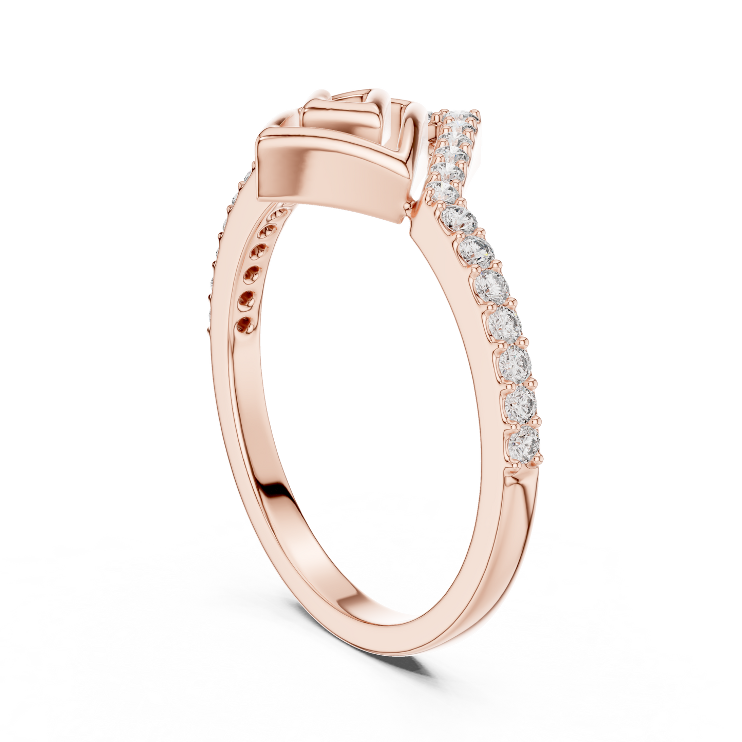 Mixed Shape Lab Grown Diamond Halo Ring