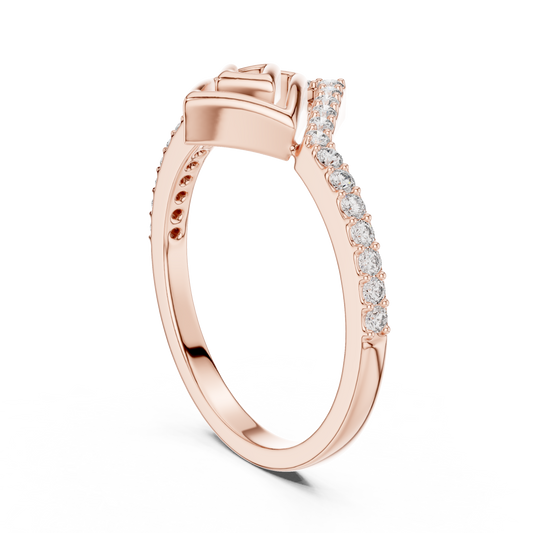 Mixed Shape Lab Grown Diamond Halo Ring