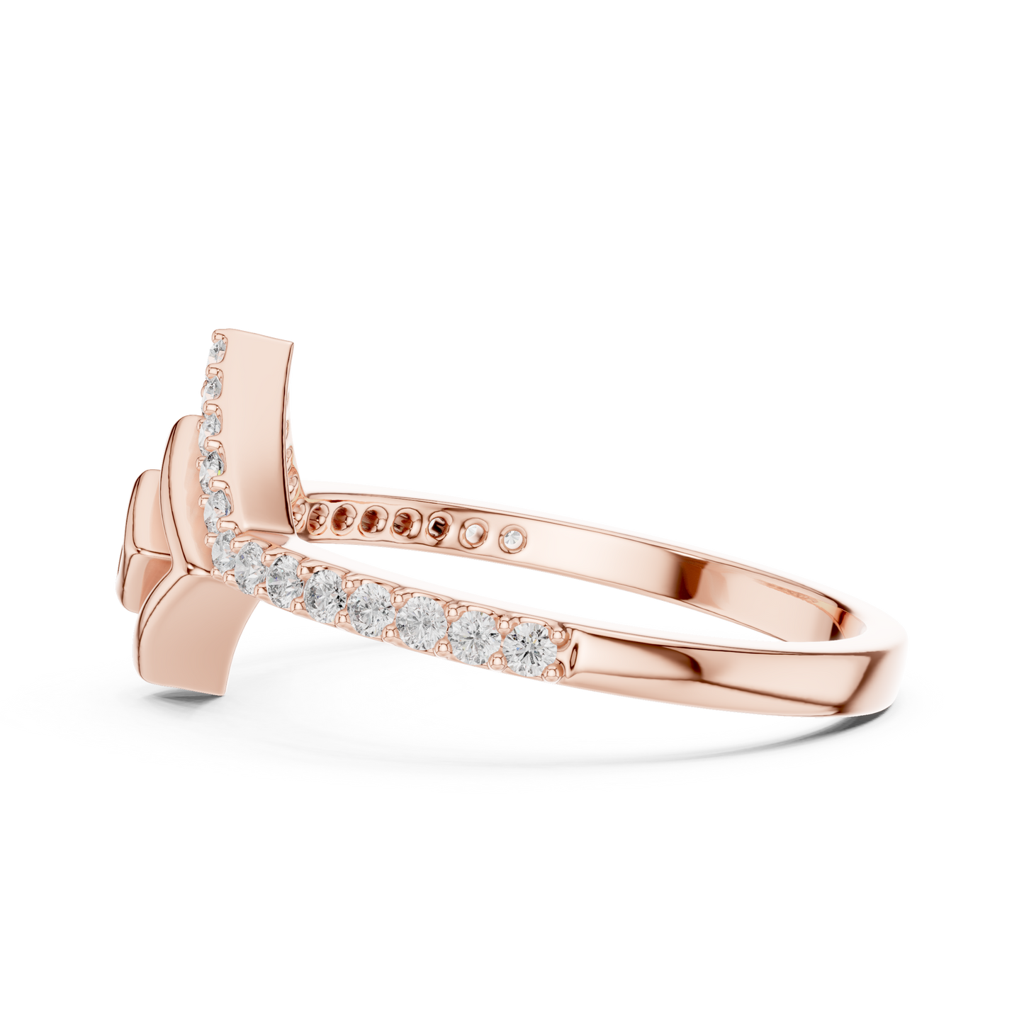 Mixed Shape Lab Grown Diamond Halo Ring