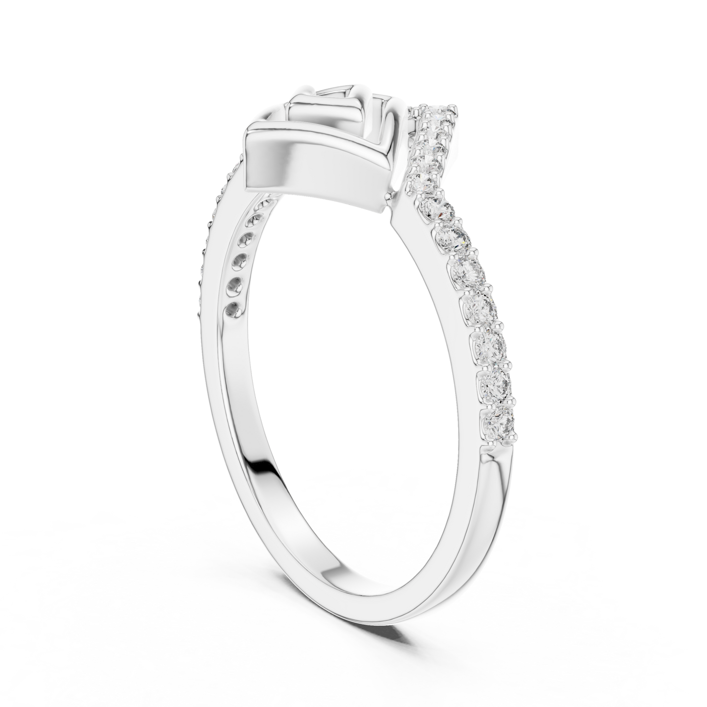 Mixed Shape Lab Grown Diamond Halo Ring